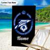 1PC Custom Name Beach Towel Zenit FC Crest Beach Towel, Suitable for Camping, Travel, Beach Accessories, Super Absorbent, Family Gift