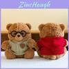 Teddy Bear Plush Toy For Girls With Bow Necklace For Birthday Gift Or Wedding Favor