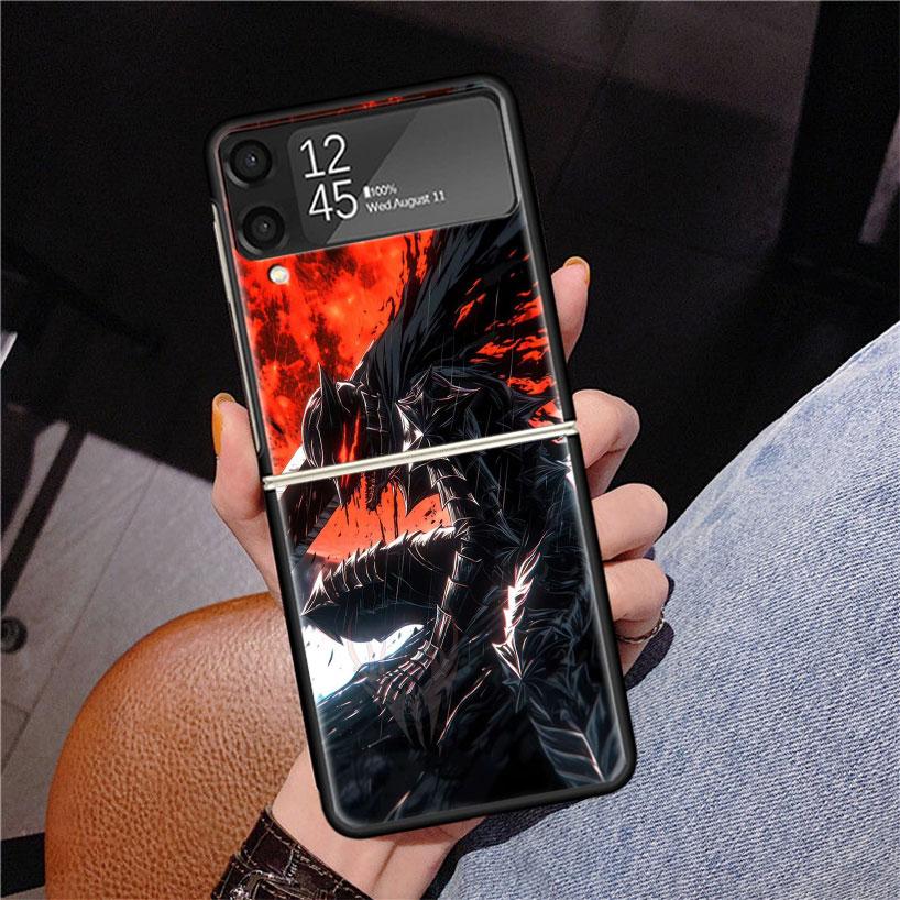 G-Guts B-Berserks Anime Phone Case For Samsung Z Flip 7 6 5 4 3 Galaxy ZFlip7 ZFlip6 ZFlip5 ZFlip4 ZFlip3 5G Print Cover
