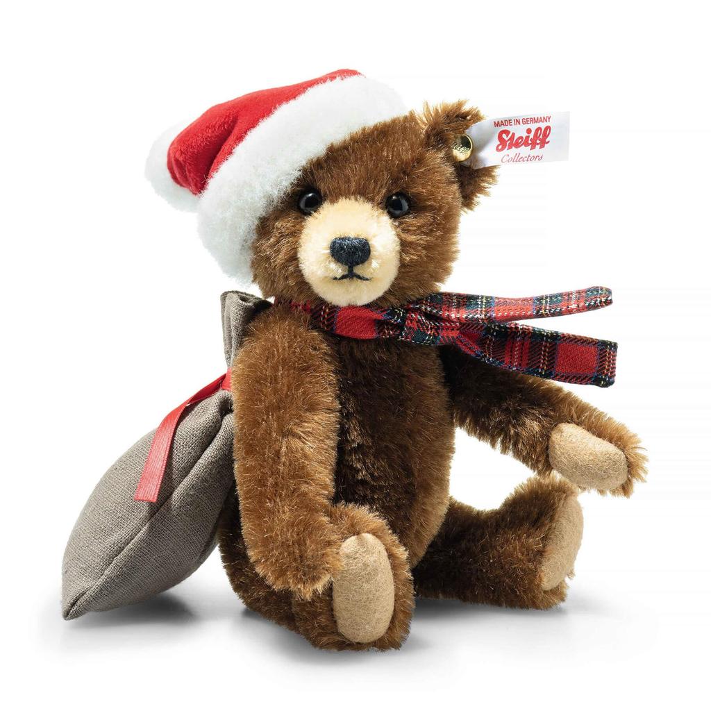 Steiff Santa Claus Teddy Bear, 18cm, 007514 (Official Japanese Product)