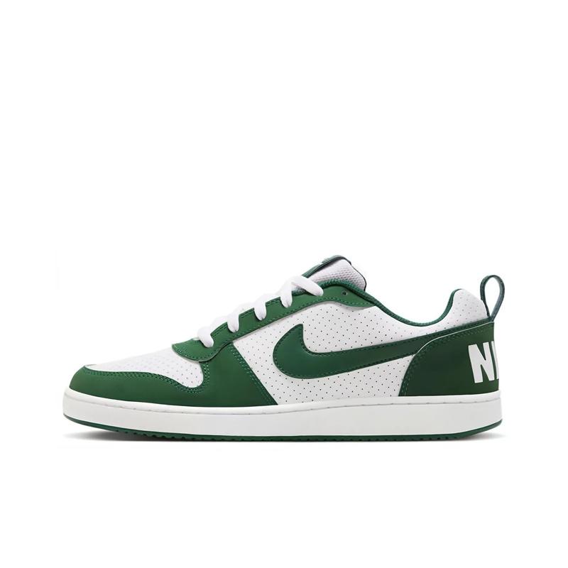Nike Court Borough Synthetic Leather Low Fashion Versatile Non-Slip Durable Low-Top Kids Casual Shoes Kids sneaker White Green FM3440-131