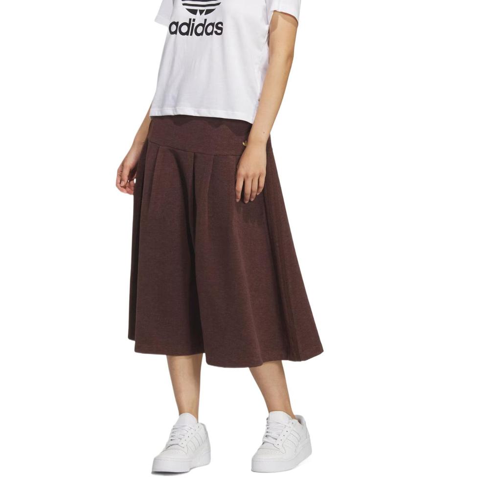 adidas Originals Simple Solid Color Casual Long Skirt Women KS5987