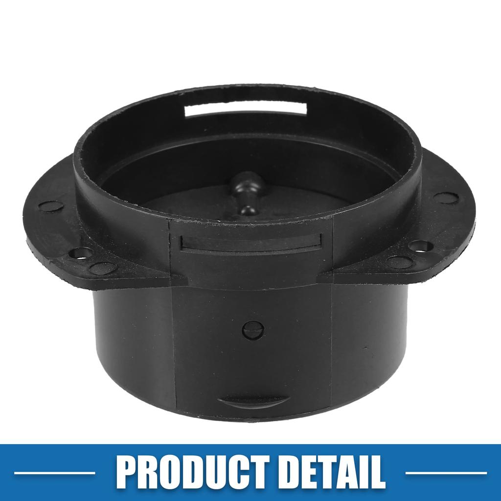 A ABSOPRO Universal Car Air Duct Connector Straight Air Heater Duct Joiner Connector Pipe 75mm Outer Diameter Black