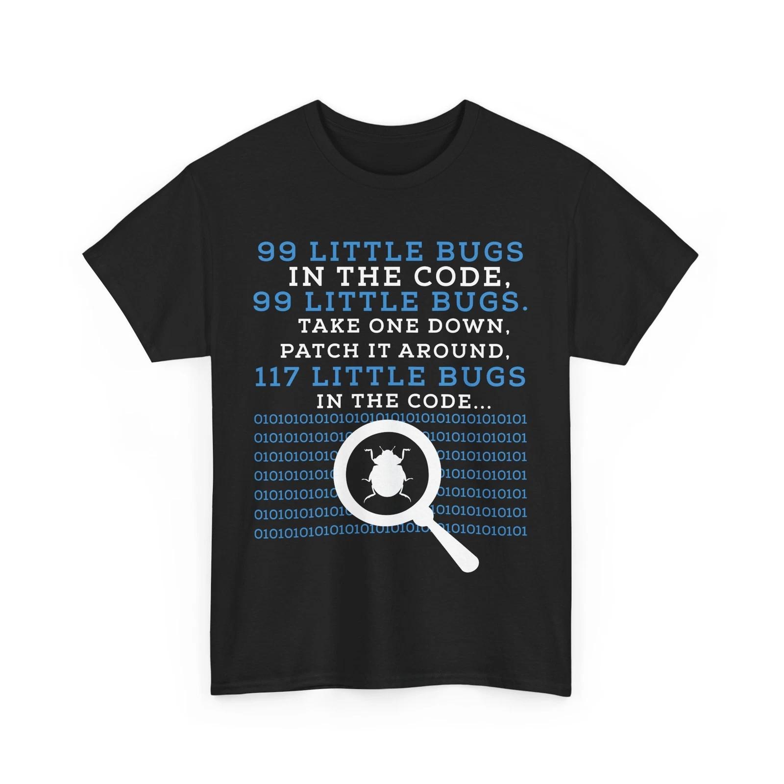 Bug Catcher Shirt, 99 Little Bugs In The Code Insect Bug Lovers Funny Shirt 2XL