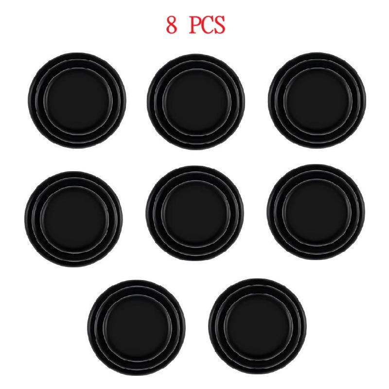 Car Door Anti-Shock Pads Universal Door Hood Trunk Black Noise Reduction Collision Protection Self-Adhesive Silicone Buffer Pads