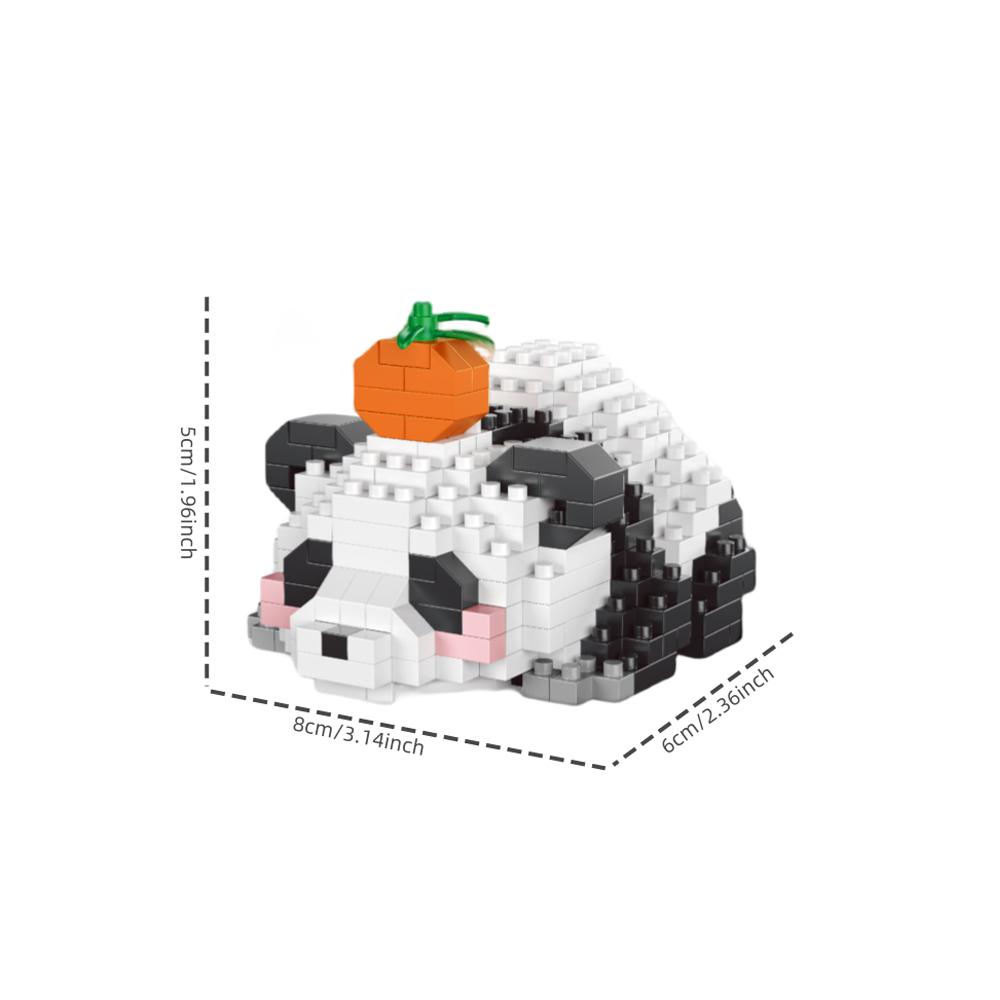 Mini Niedliche Panda Mikro Bausteine - 3D Diamant Tier Steine DIY Modell, Stadtbau Spielzeug für Kinder Geburtstagsgeschenk