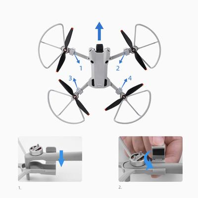 4ks Ochranný kryt vrtule dronu Ochranný kryt vrtule dronu Vysoká houževnatost Ochrana listů dronu pro MINI 4 PRO