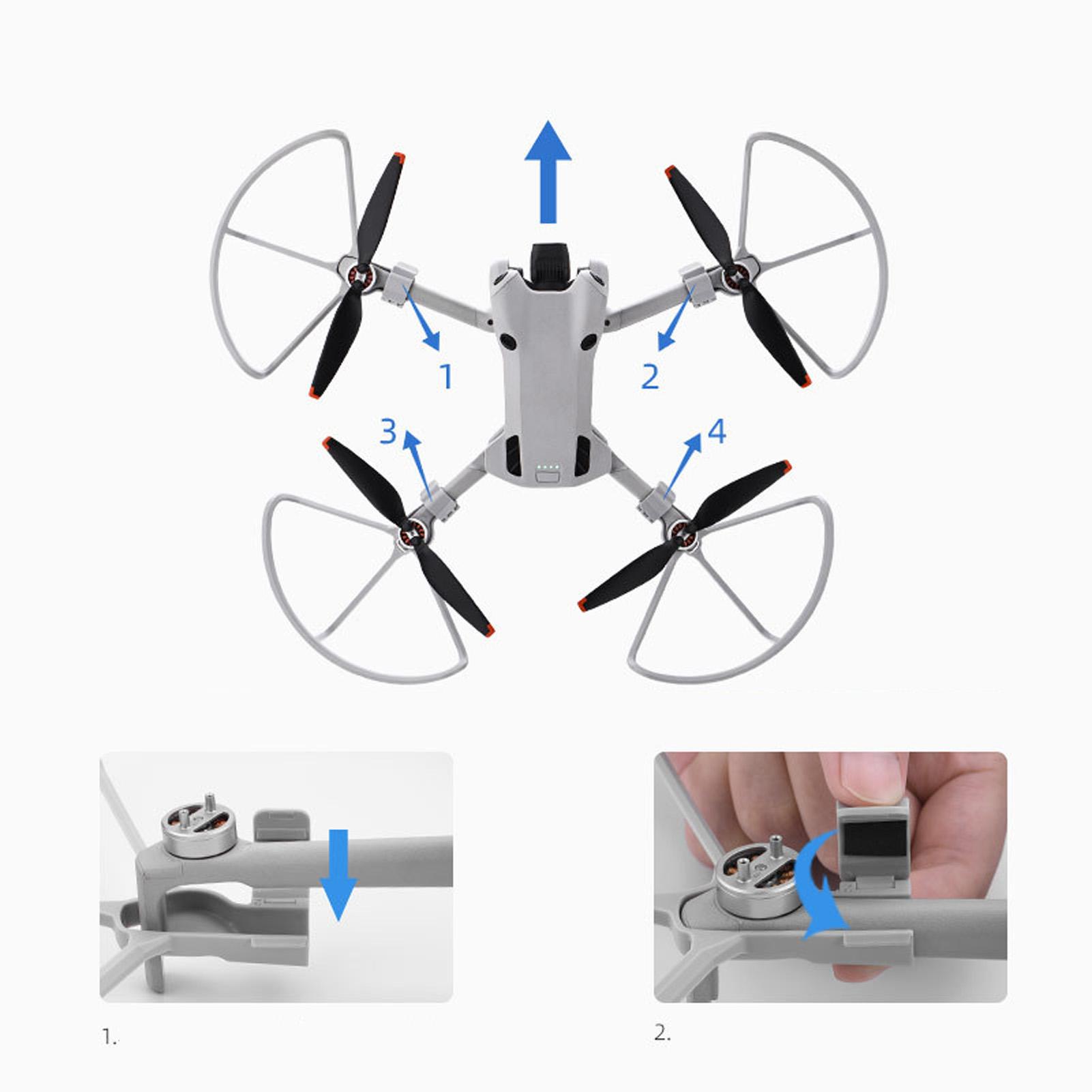 

4pcs Drone Propeller Guard Drone Propeller Cover Protector High Toughness Drone Blades Guard for MINI 4 PRO