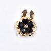 Women Flower Rhinestone Button Cover Floral Exquisite Design Brooch DIY Button Decoration Clothing Decoration 26x17mm