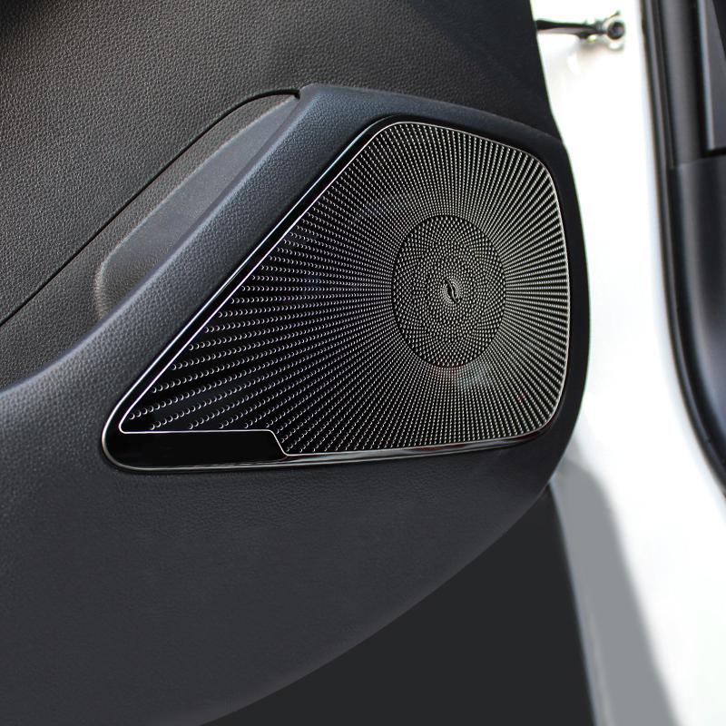Roostevaba auto ukseheli stereoheli kõrgekõlari kõlari katte trimmid Toyota Corolla 2022 2023 E210 jaoks