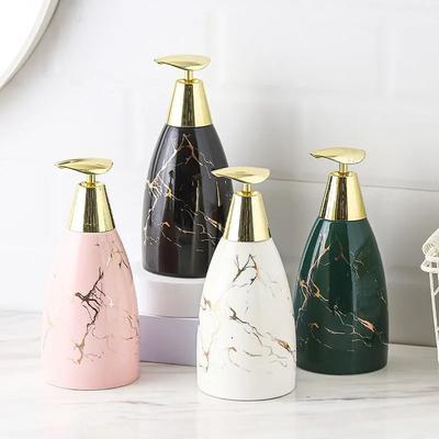 Simple Ceramic Lotion Bottle Marble Shampoo Dispenser Household Bathroom Supplies Ceramic Soap Dispenser Bathroom Decor