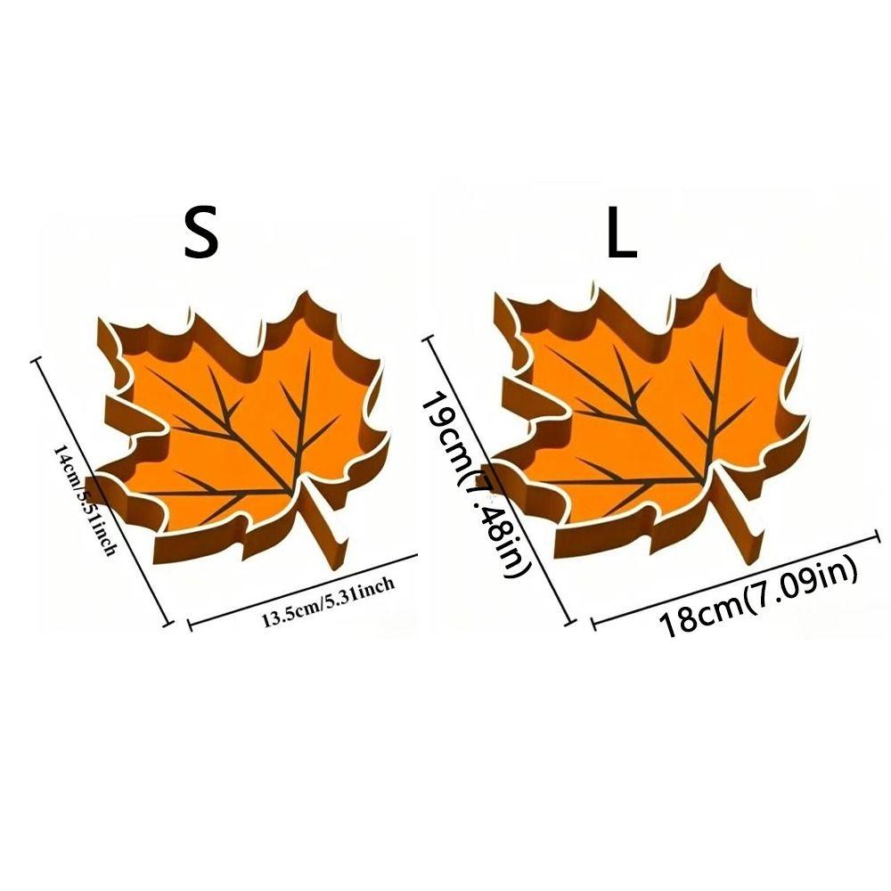 3D Printed Autumn Leaf Storage Tray Plastic Desktop Jewelry Holder Desk Decor