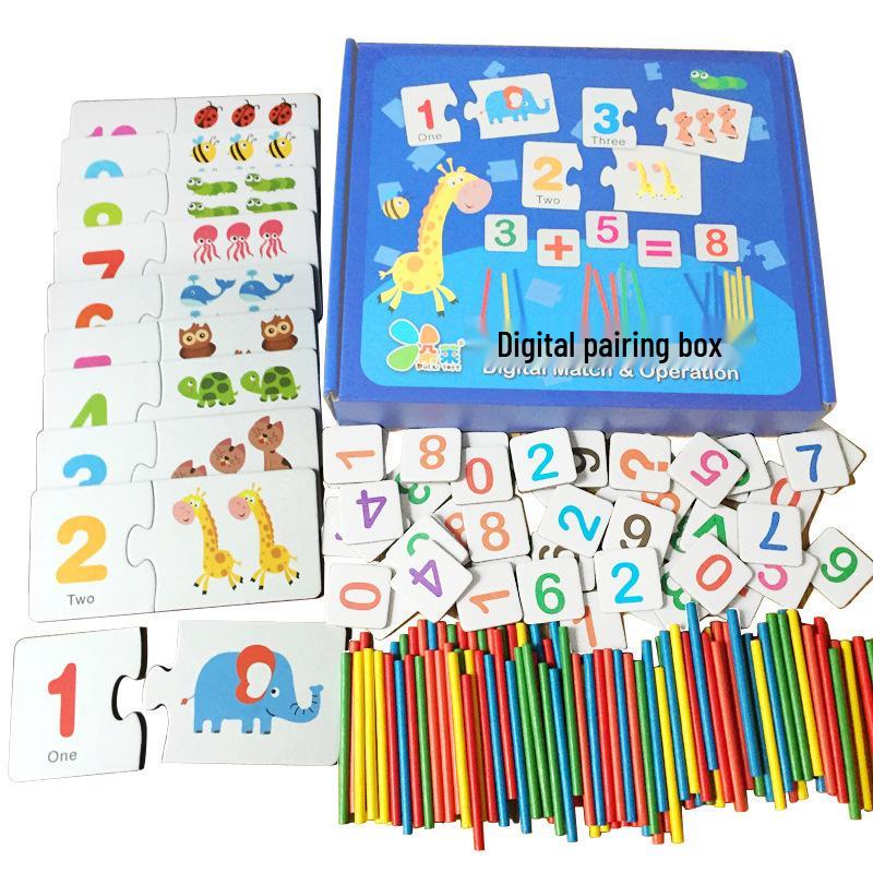 Number Recognition Cards: Educational Table Game for Kindergarten Kids