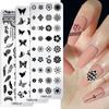 Japanese Nail Art Printing Template, Marble Christmas Snowflake Nail Art Printing Steel Plate