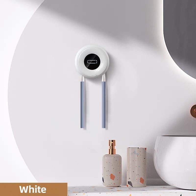 Soporte Eléctrico Inteligente para Cepillos de Dientes UV para Parejas Esterilizador UV de Cepillos de Dientes Recargable Caja de Desinfección de Cepillos de Dientes para Baño