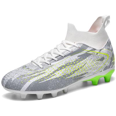 Men's Large Size Football Boots 34-46 Men's/Children's High-top Short-nailed Outdoor Anti-slip Football Boots