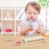 Wooden Screwdriver Board Toy Portable Screwdriver Board Learning Toy Educational Present for Travel 3 to 8 Years Old Kid