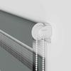 Double Roller Blind Dark Gray 50x100 cm Fabric Width 45.9 cm Polyester
