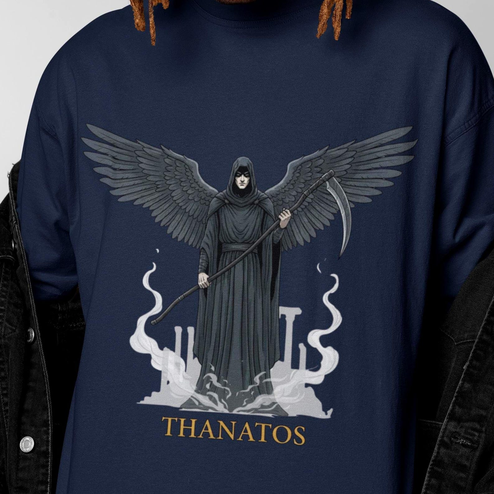 Thanatos T-Shirt | Greek Mythology | Vintage Greek God Tee 2XL