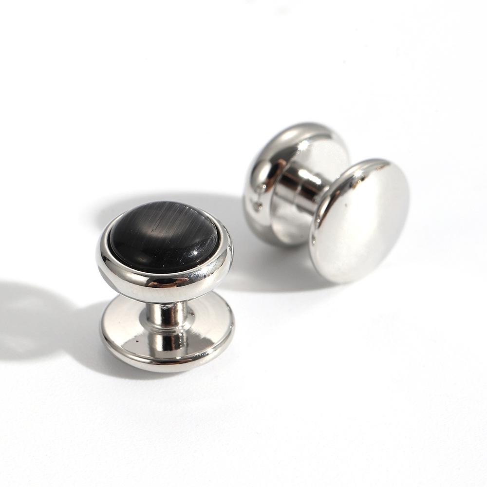 

Высококачественный набор запонок «кошачий глаз» для мужчин и женщин — аксессуары для костюмов и рубашек во французском стиле Plated