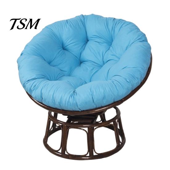 Cojín Redondo para Silla de Playa para Asiento de Hamaca Colgante de Huevo Relleno Resiliente para Mecedora Sillas Columpio de Patio Jardín Alta Resiliencia