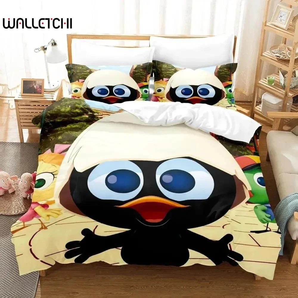 

Anime Calimeros Bedding Set Duvet Cover Bed Set Quilt Cover Pillowcase Comforter king Queen Size Boys Adult Bedding Set EU Single 135x200cm
