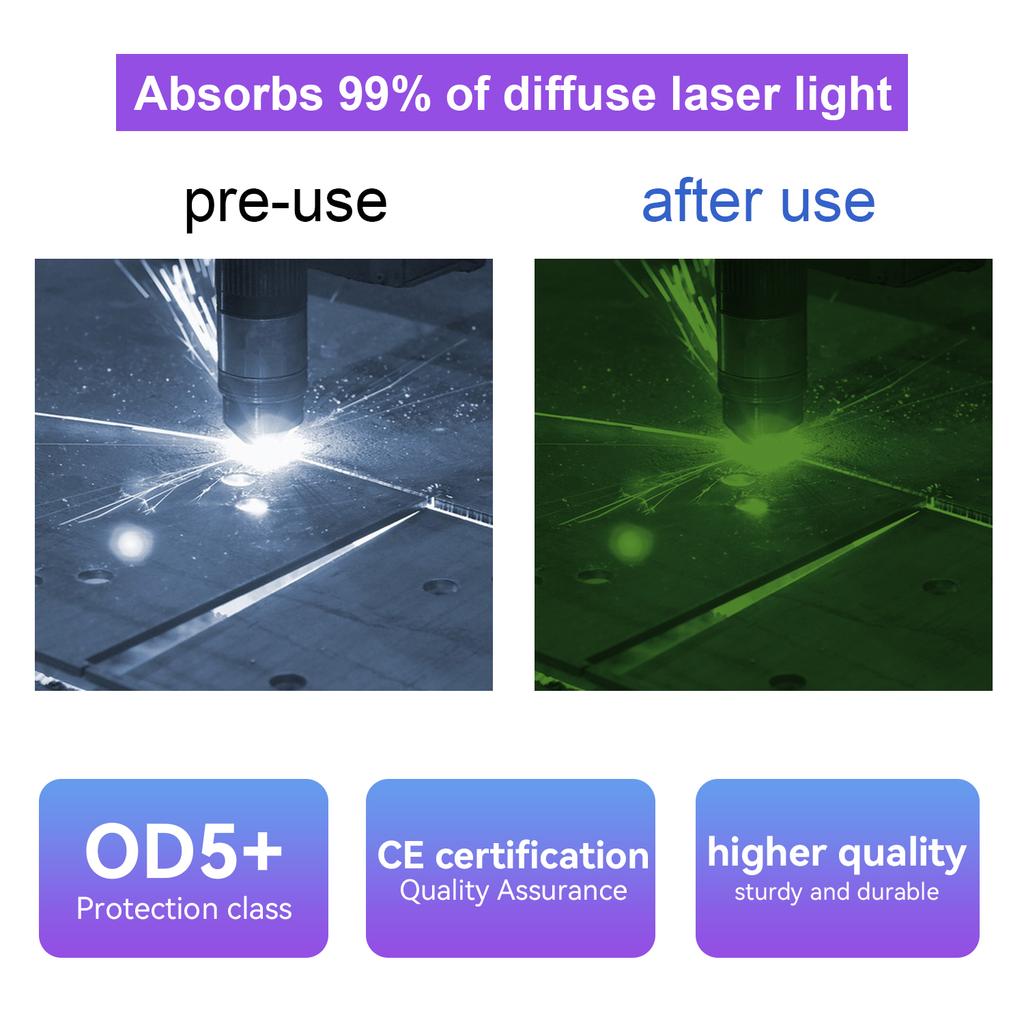 190-2000nm Laser Protective Glasses Certified Diode Laser Glasses Detector Laser Goggles