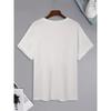 Men'S T-Shirt, New York Letter Print Men'S Short Sleeve T-Shirt, Comfortable Casual Elastic Round Neck Top,for Men'S Outdoor Activities, Plus Size