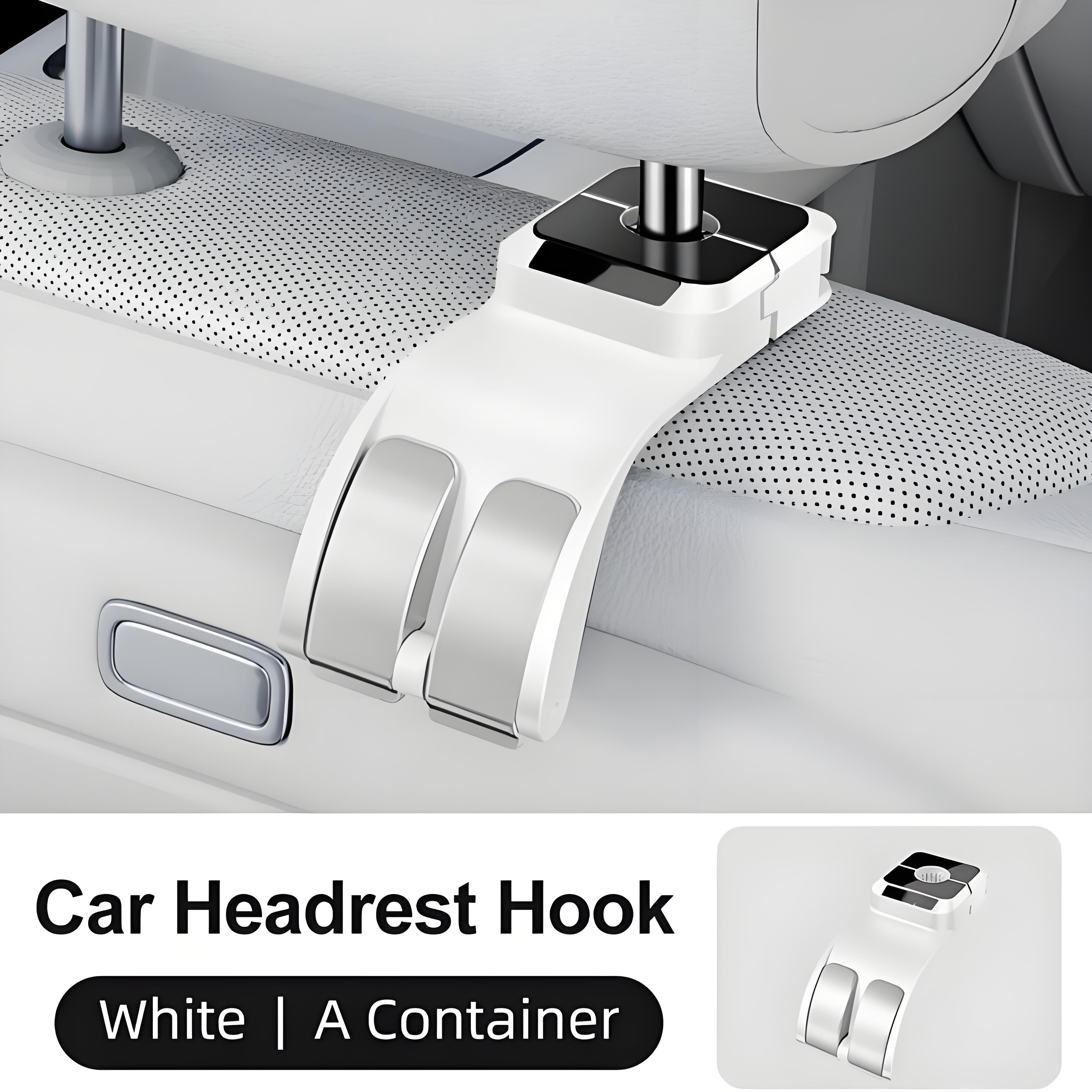 

New Car Headrest Hooks Hanger for Bags Seat Back Car Seat Headrest Hook Auto Back Seat Organizer Hanger Handbag Clothes Bracket белый