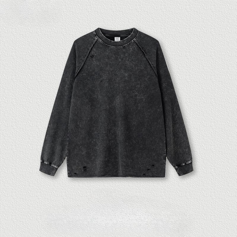 Tavaszi Új Férfi High Street Kerek Nyakú Hosszú Ujjú Laza Pulóver