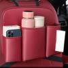 Automotive Seat Back Organizers Backseat PU Leather Car Purse Holder Dog Pet Barrier Multifunctional Pocket Container Handbag