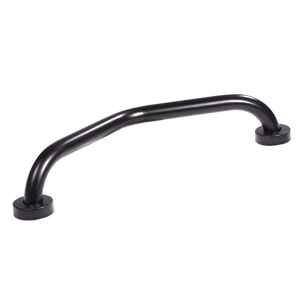 Stainless Steel Curved Shower Tub Safety Grab Bar Towel Rack Wall Mounted Bathroom Handrail