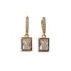 Trendy Square Dangle Earrings for Women Fashion Zirconia Earrings Jewelry Party Accessories