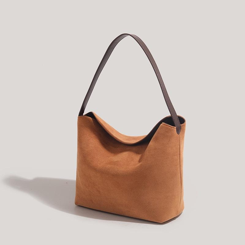 Retro Suede Handbags, Fashion Handbags, All-match One-shoulder Armpits