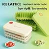 Food-Grade Silicone Ice Cube Tray with Scoop