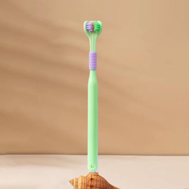 360 Degree Three-sided Soft Bristle Toothbrush Oral Care Safety Toothbrush Teeth Deep Cleaning Portable Travel Dental Oral Care