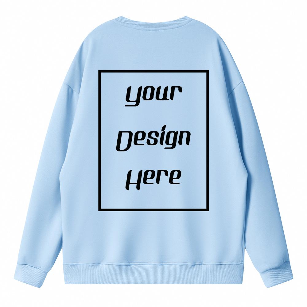 Koreanischer Trend Unisex Locker Schulter Sweatshirts Kundenspezifischer Musterdruck Herren und Damen Hoodie Langarm Rundhals Pullover Sportliche und Edle Kleidung