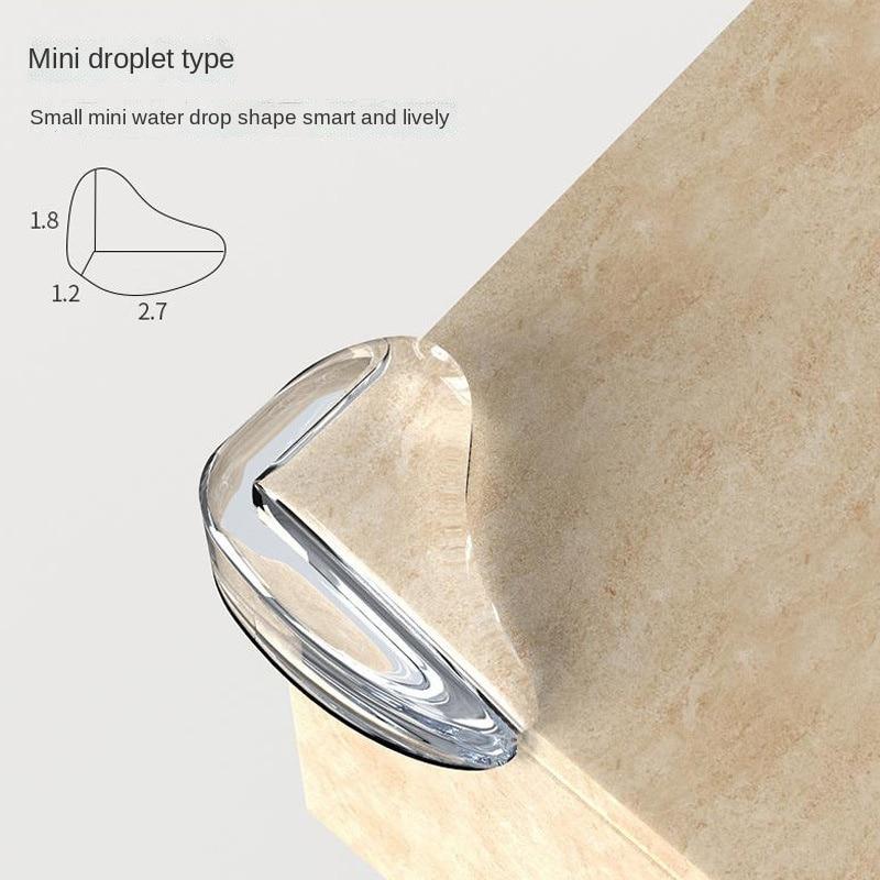 10PCS Droplet Type Bumper Baby Safety Silicone Protector Table Corner Edge Protection Cover Socket Protection Children Anticollision Guards
