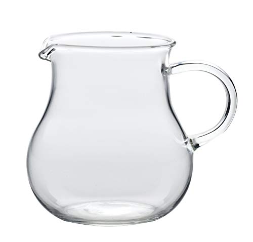 Toyo Sasaki Glass Syrup Pitcher with Handle, 80ml, Set of 6, Glass Creamer/Milk Pitcher, TS44029