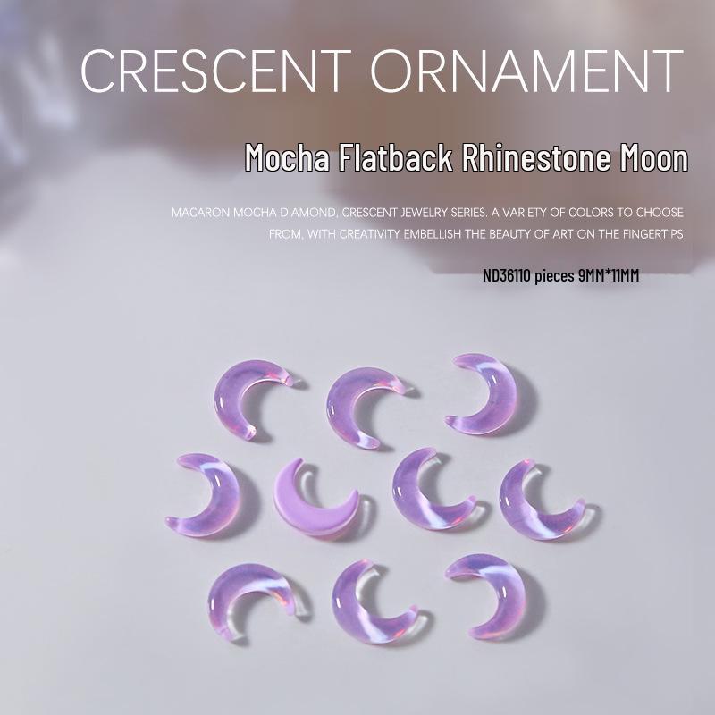 

Sailor Moon Мокка Макарон Нейл-арт Бриллианты, 10 шт. Плоское дно