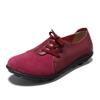 Hot Sale Spring Autumn Women Platform Sneakers Shoes Lace Up Genuine Leather Shoes Ladies Flat Shoes Women Flats Creepers