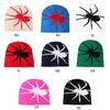 Halloween Jacquard Spiders Hat Knit Windproof Hat for Adult Winter Cycling Ski
