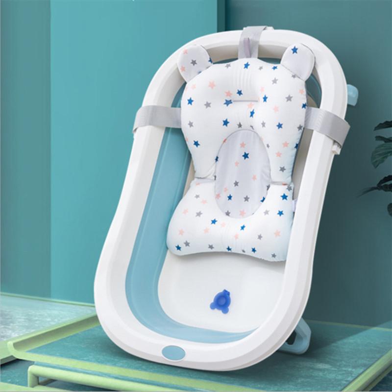 Baby shower lying down, baby shower artifact can sit and lie down, newborn net bag bath pad, bathtub floating pad