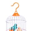 Toy Mini Simulation Animal Chirping Bird Musical Parrot Cage with Realistic Movement And Soft