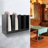 Disposable Paper Cup Holder Coffee and Milk Tea Shop Slanted Bottles Storage Shelf(2 Grids)