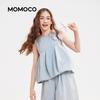 MOMOCO Boy's Summer Thin Denim Two-piece Set