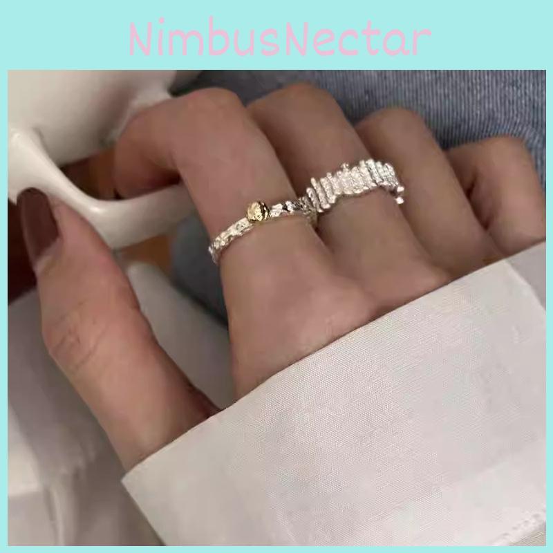 Chic Minimalist Copper Ring Featuring Sparkling Pleated Details For Stylish Women In 2024