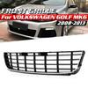 Car Front Lower Center Bumper Grille Panel Chrome Trim For VW GOLF MK6 2008 2009 2010 21011 2012 2013