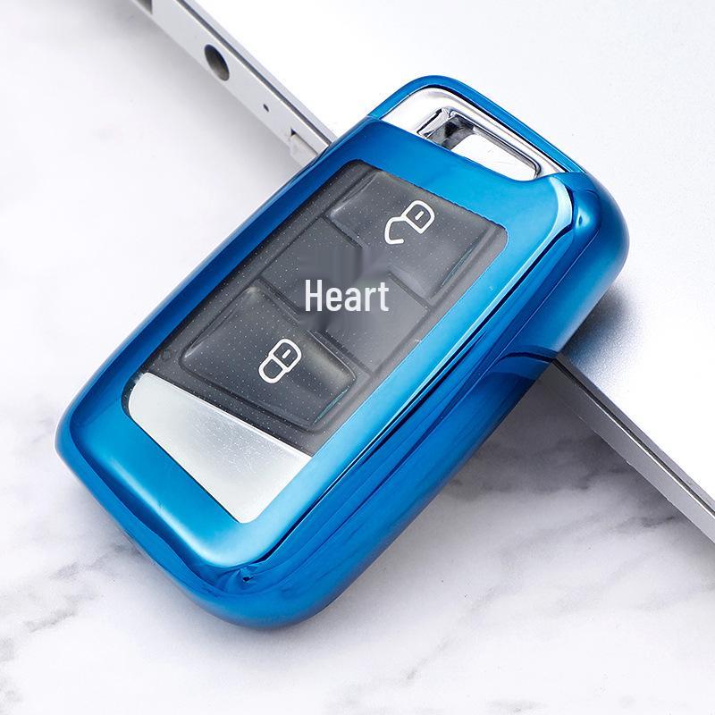 Volkswagen Magotan/Bora B8 Soft Rubber Car Key Protective Cover with Buckle