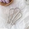 Luxury Crystal U-shaped Hair Combs For Bridal Women Hairstye Metal Hair Stick Bun Updo Bride Hairpins Wedding Hair Accessories